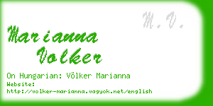 marianna volker business card